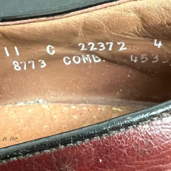 Allen Edmonds Saratoga Tassel Loafers Slip On Shoes Men SZ 11 C Burgundy Leather - Picture 10 of 10